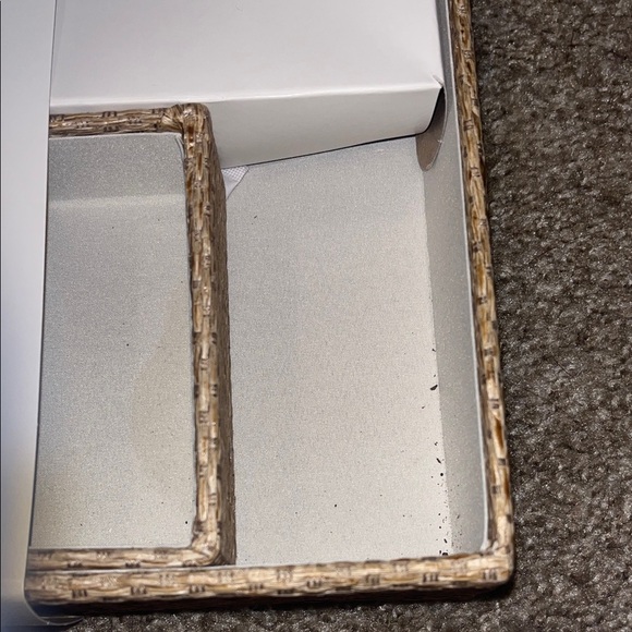 Threshold Desk Tray Set in Cream and Brown - Picture 2 of 8